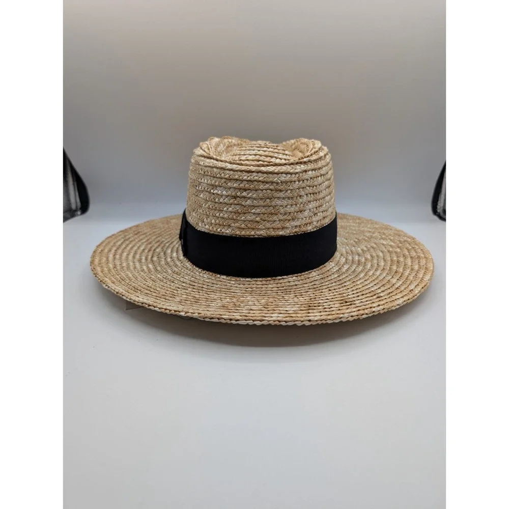 Brixton Joanna Women's Straw Hat XS Honey Wide Brim Fedora UPF 50+ NWT